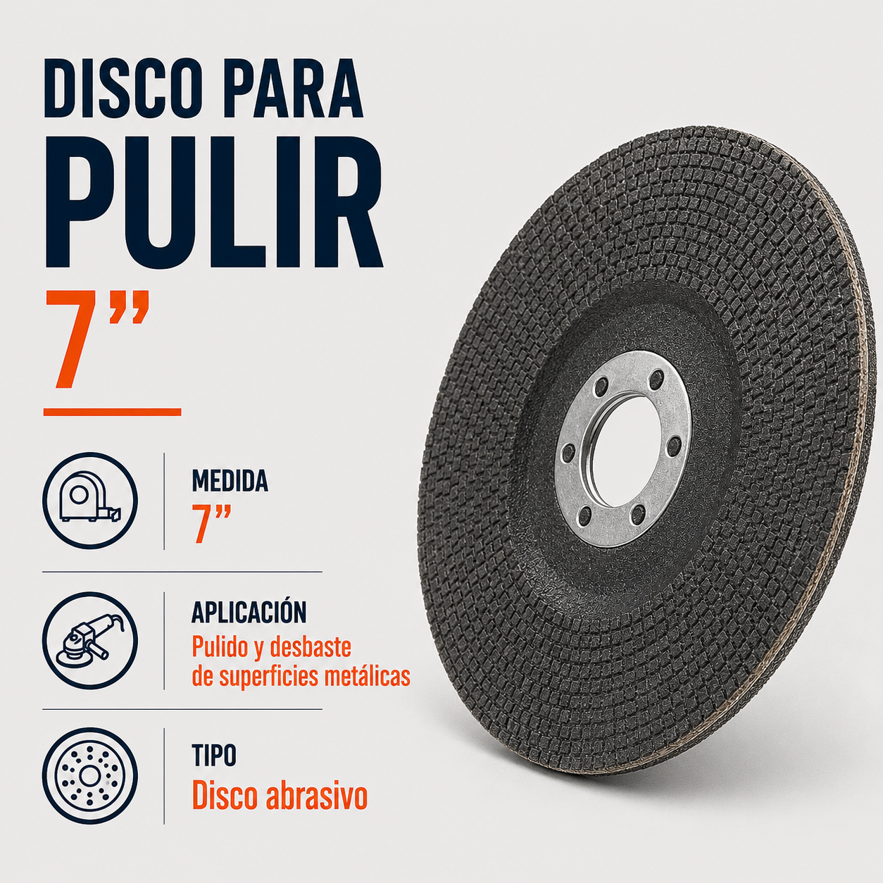 Disco para Pulir 7”