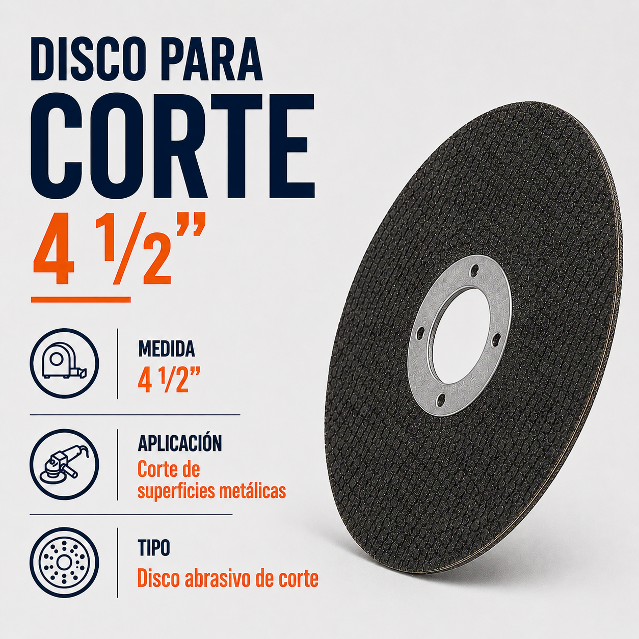 Disco para Corte 4 1/2”