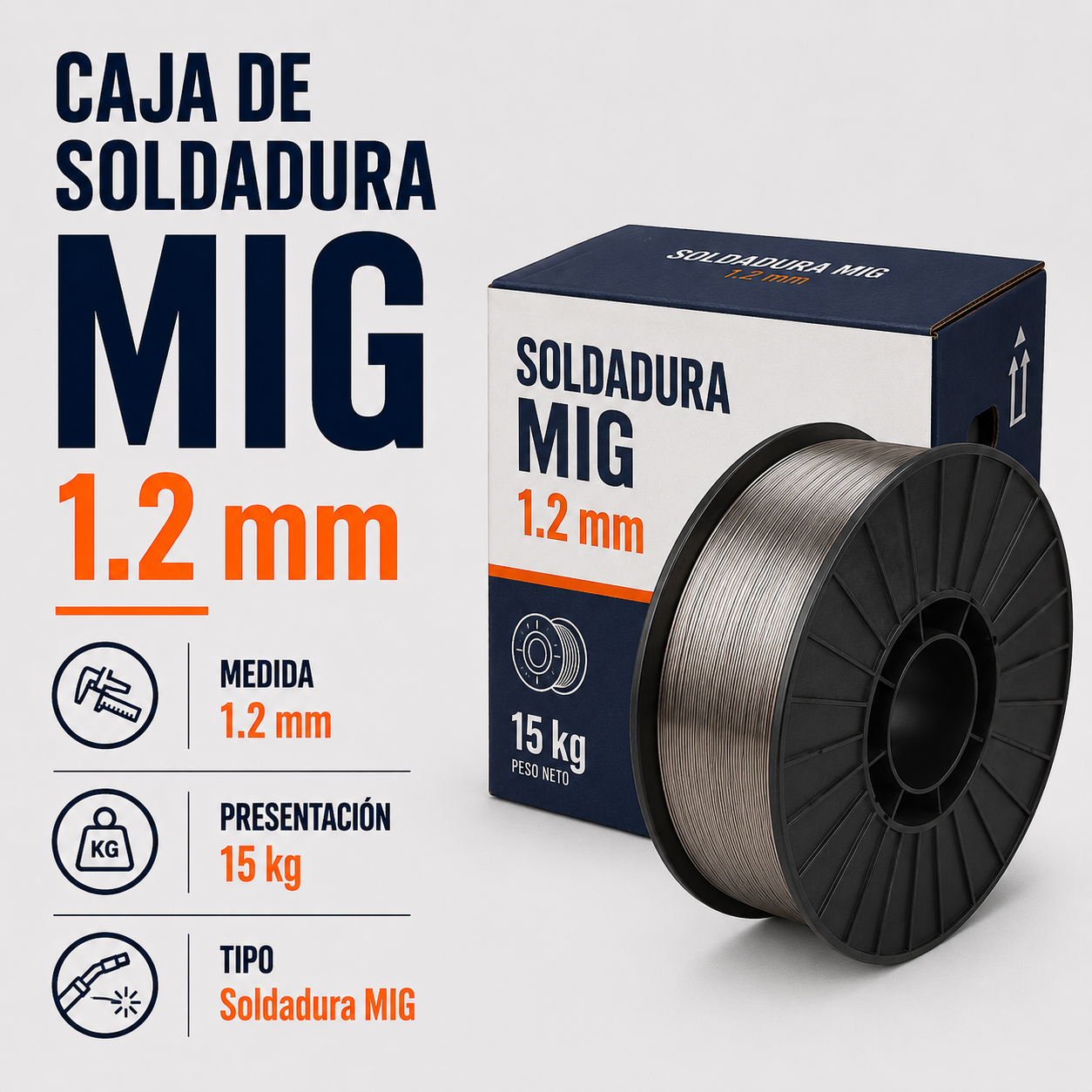 Caja de Soldadura Mig 1.2mm x 15kg