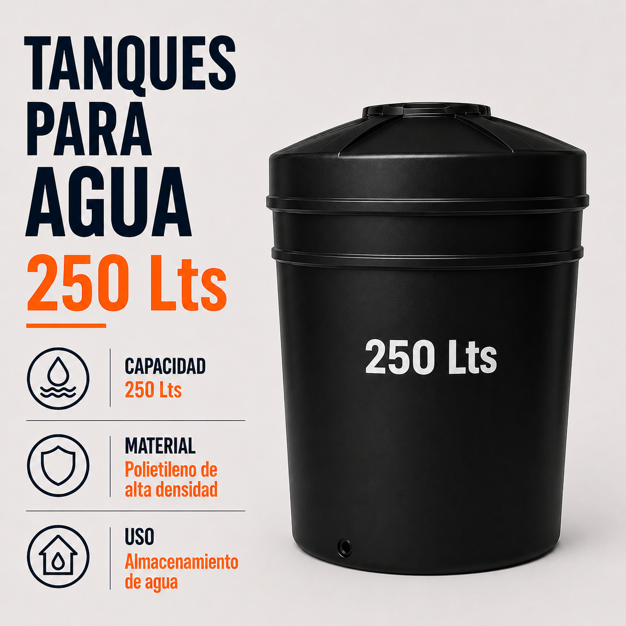 Tanque para Agua 250 Lts