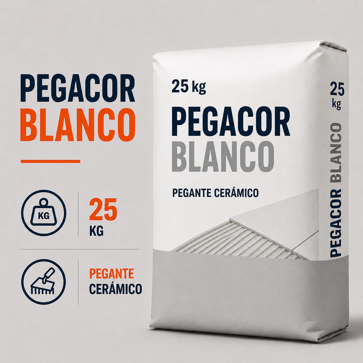 Pegacor Blanco x 25 kg