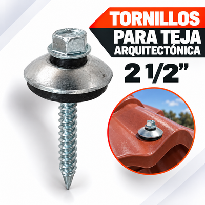 Tornillos para Teja Arquitectónica de 2 1/2 Pulgadas